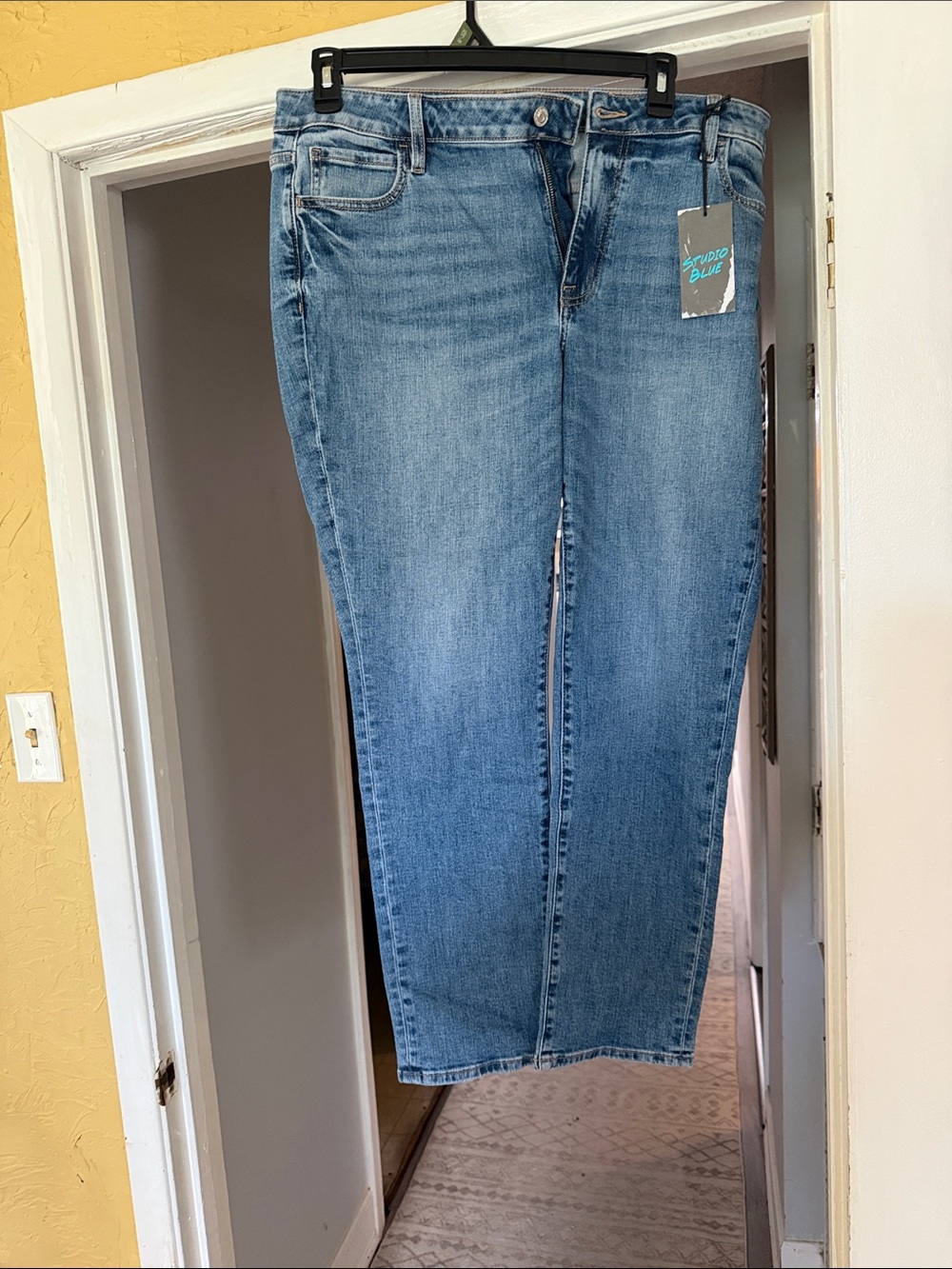 Studio Blue Women's Light Blue Straight Leg Jeans